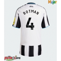 Camiseta Newcastle United Sven Botman #4 Primera Equipación para mujer 2025-26 manga corta